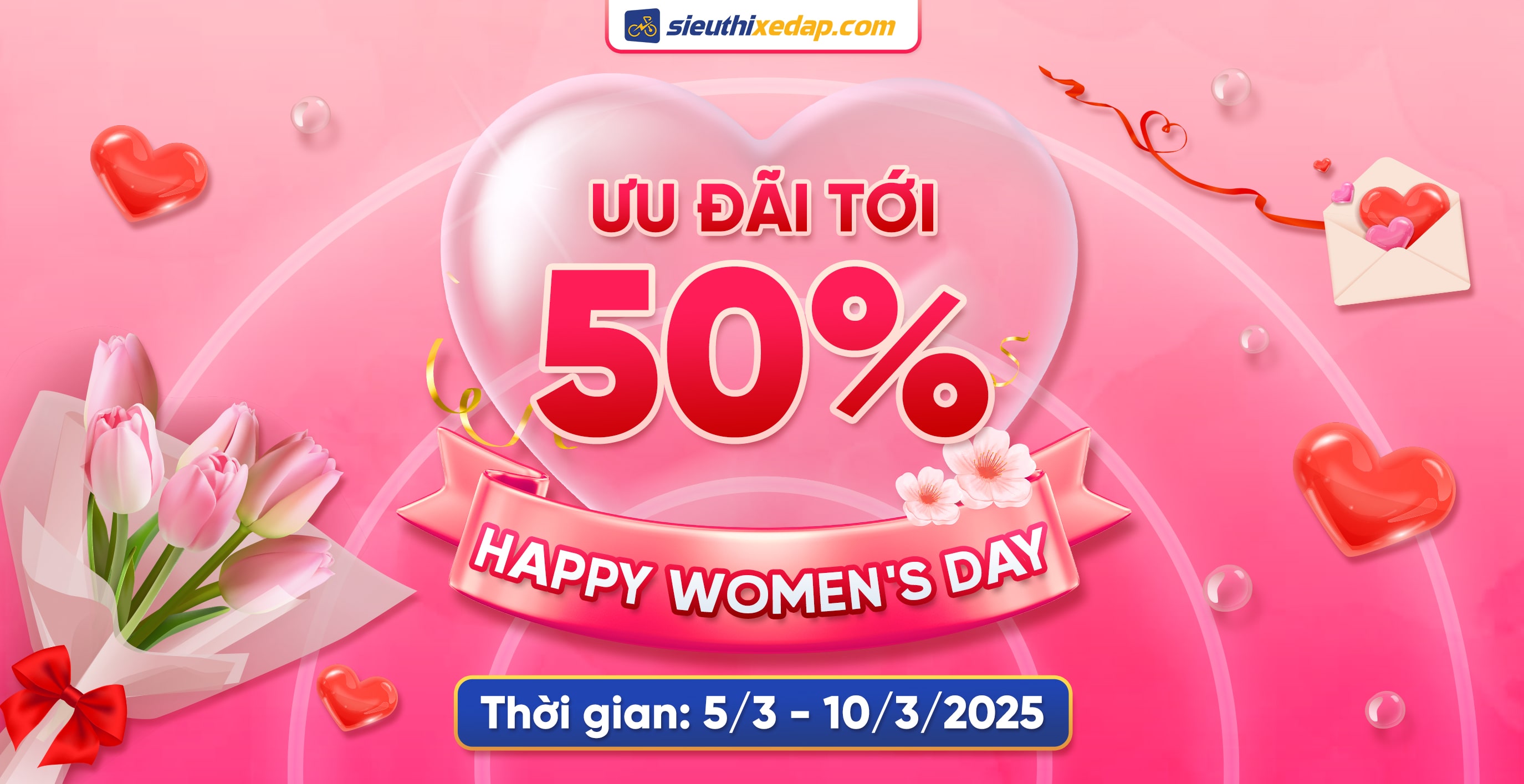 KHUYẾN MÃI ĐẶC BIỆT 8/3 – ƯU ĐÃI LÊN ĐẾN 50%